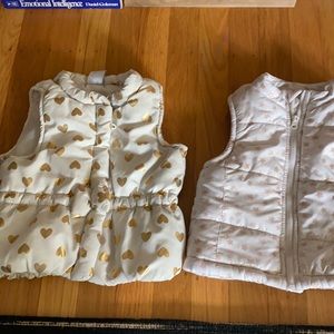 Toughskins & Healthtex 18 mos puffer vests